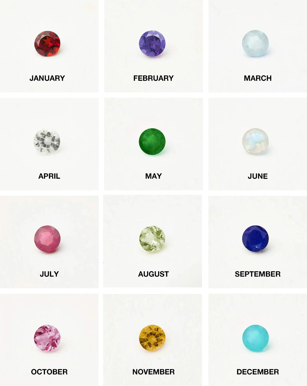 March Birthstone Necklace & Charm Set